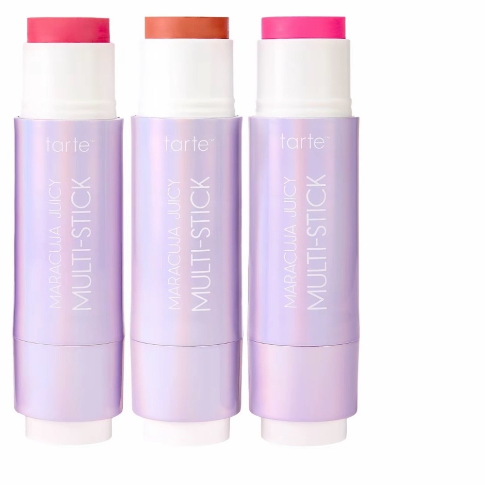 Tarte Maracuja Juicy Multi-Stick Set - latte, flamingo, cozy with free charm